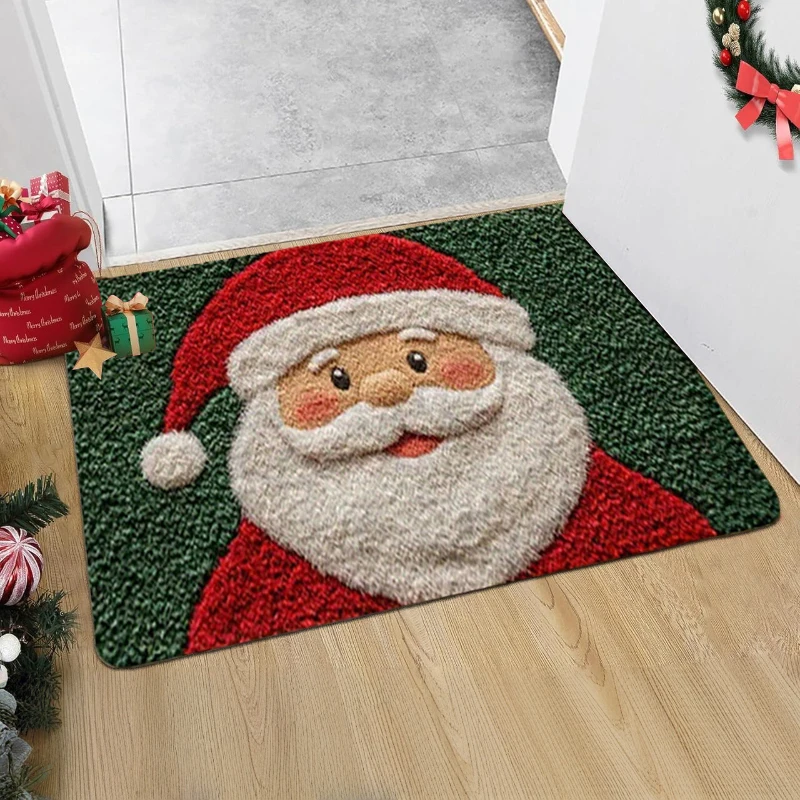 Christmas Door Mat – Santa and Gingerbread Holiday Welcome - Image 6