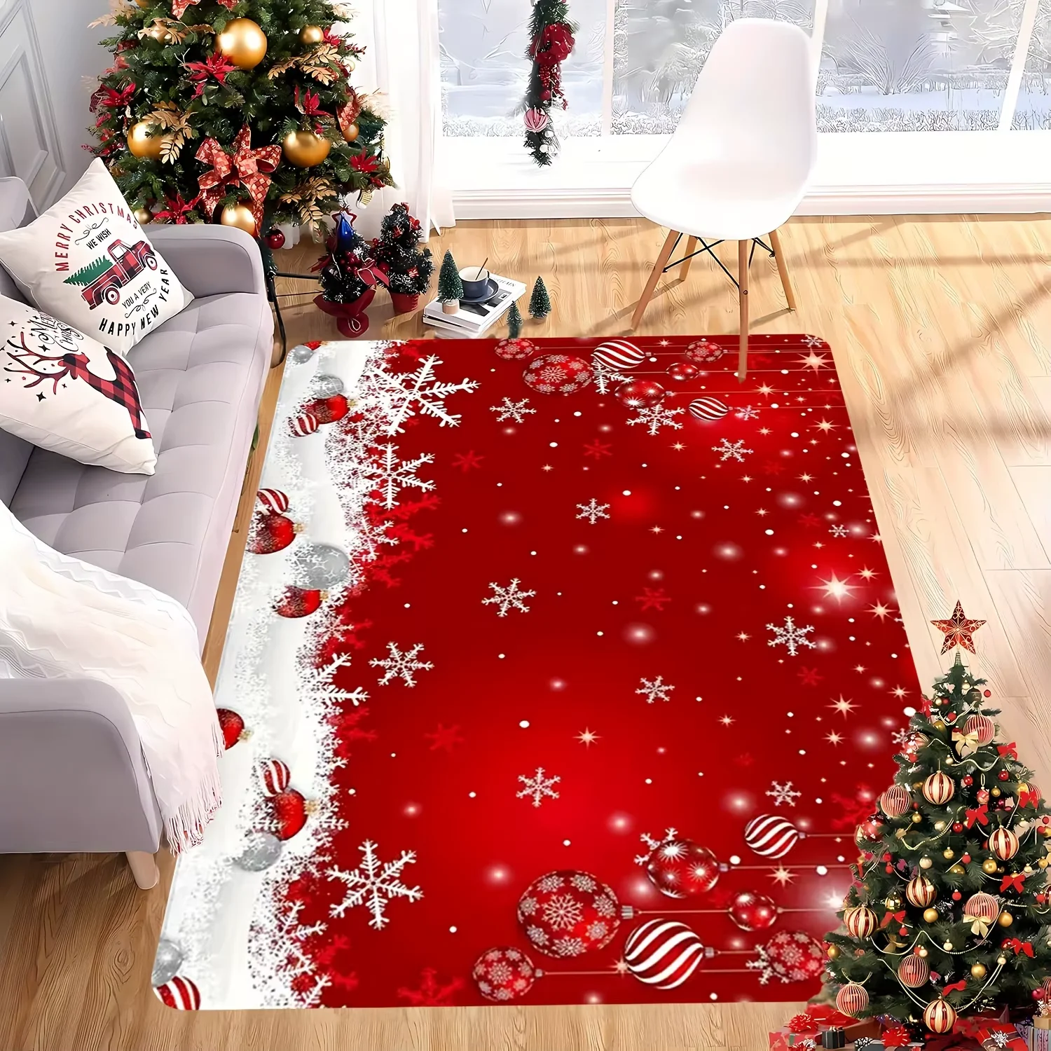 Soft Christmas Area Rug for Living Room & Bedroom - Image 6