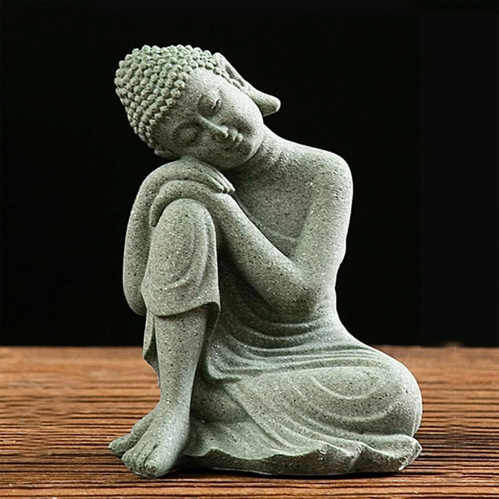 Decorative Stone Buddha Statue – Serene Tabletop Accent - Image 5