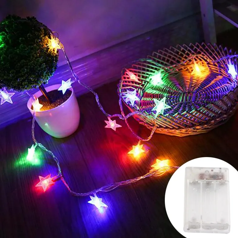 LED Star Fairy Lights Outdoor Chain Lights Garland Bulb String Lights Party Home Wedding Terrace Garden Christmas Decoration - Image 11