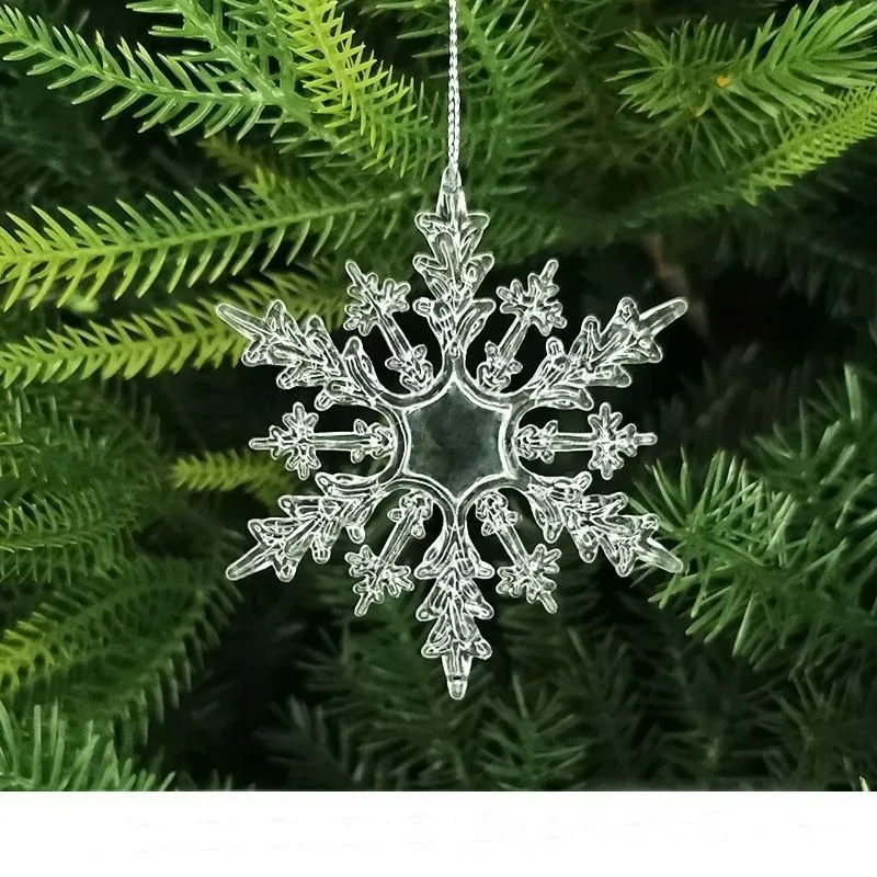 Sparkling Snowflake Ornaments, 10-Piece Set – Glitter Christmas Tree Decor - Image 14