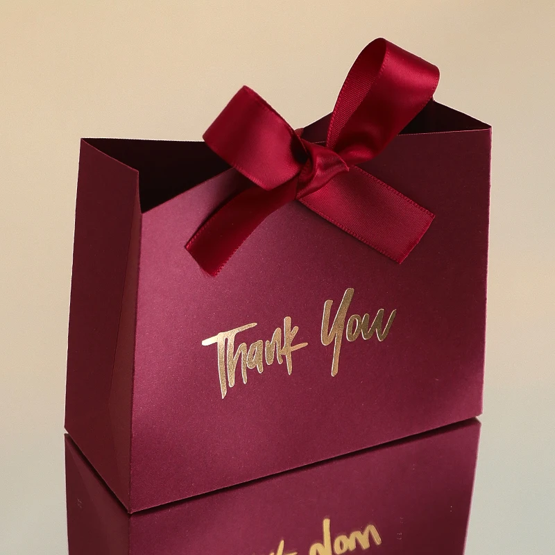 Mini Gift Boxes with Gold Ribbon – Set of 10 Thank-You Favor Boxes - Image 7