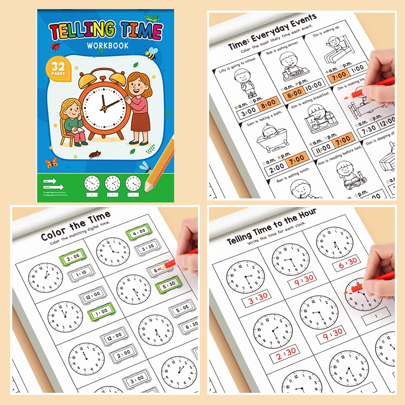 Children’s Time-Concept Workbook – Early Learning Activities - Image 2