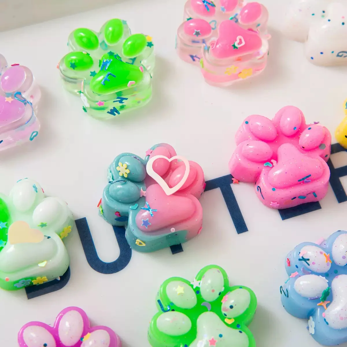 Mini Plush Cat Paw Fidget Toys – 10-Piece Gift Set - Image 4