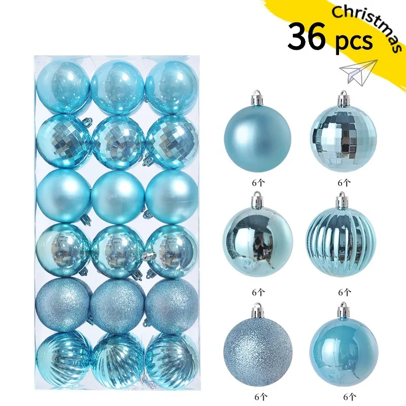 Mini Christmas Ball Ornaments, 24-Piece Set – 1.2 in Tree Baubles - Image 12