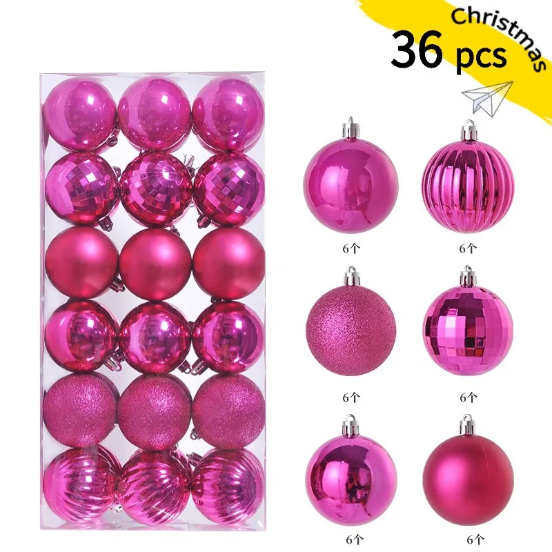 Mini Christmas Ball Ornaments, 24-Piece Set – 1.2 in Tree Baubles - Image 8