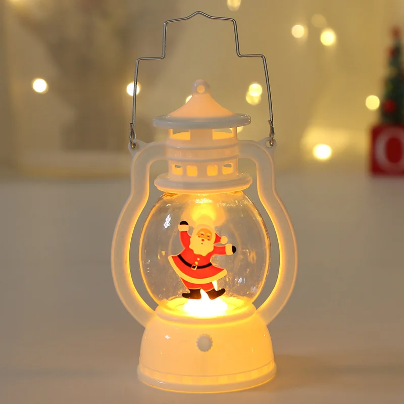 Portable LED Christmas Lantern – Santa & Snowman Battery Night Light - Image 3
