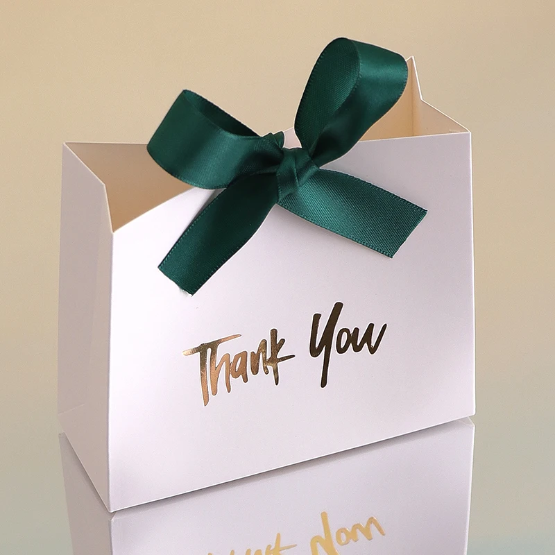 Mini Gift Boxes with Gold Ribbon – Set of 10 Thank-You Favor Boxes - Image 11