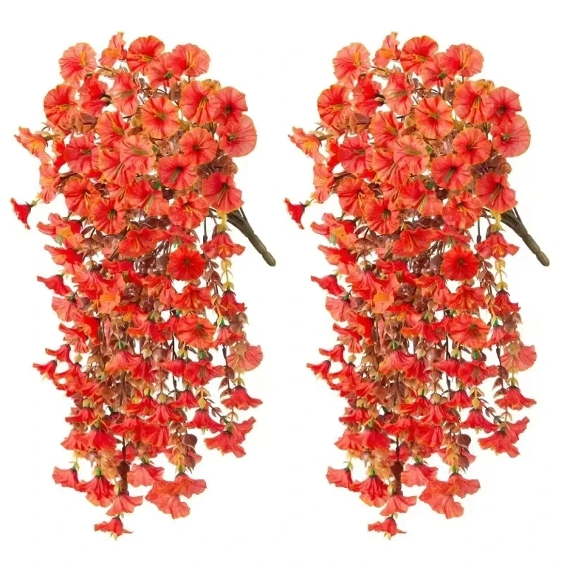 Artificial Morning Glory Flower Vine – 30 in Silk Floral Garland - Image 8