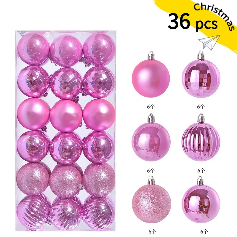 Mini Christmas Ball Ornaments, 24-Piece Set – 1.2 in Tree Baubles - Image 7