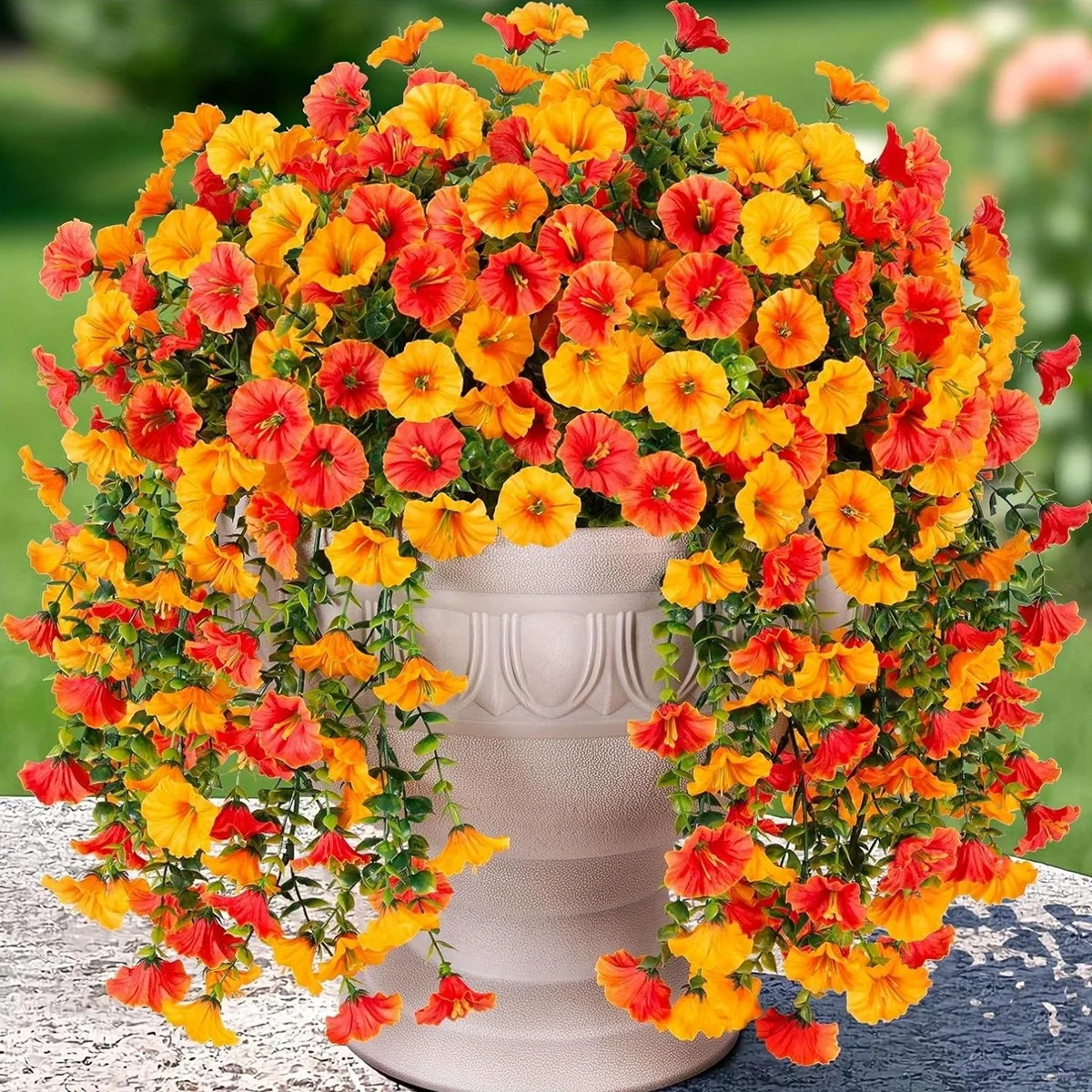 Artificial Morning Glory Flower Vine – 30 in Silk Floral Garland