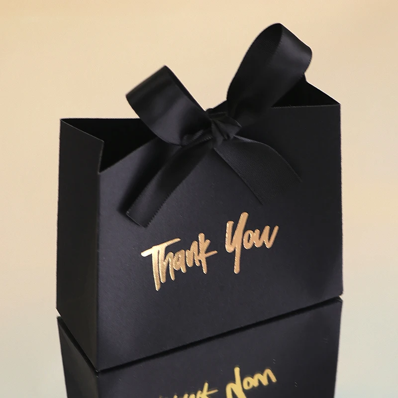 Mini Gift Boxes with Gold Ribbon – Set of 10 Thank-You Favor Boxes - Image 13