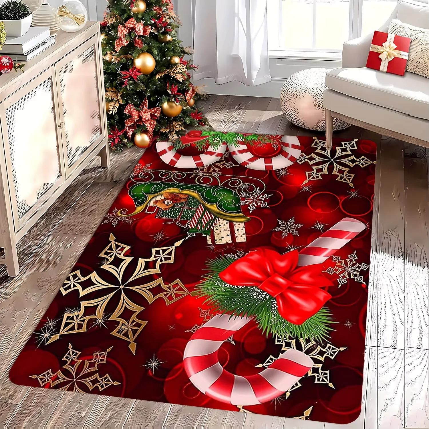 Soft Christmas Area Rug for Living Room & Bedroom - Image 7