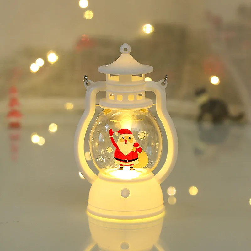 Portable LED Christmas Santa Claus Snowman Lanterns Indoor Decor Lights Battery Powered for Home Xmas New Year Navidad Ornaments - Image 7