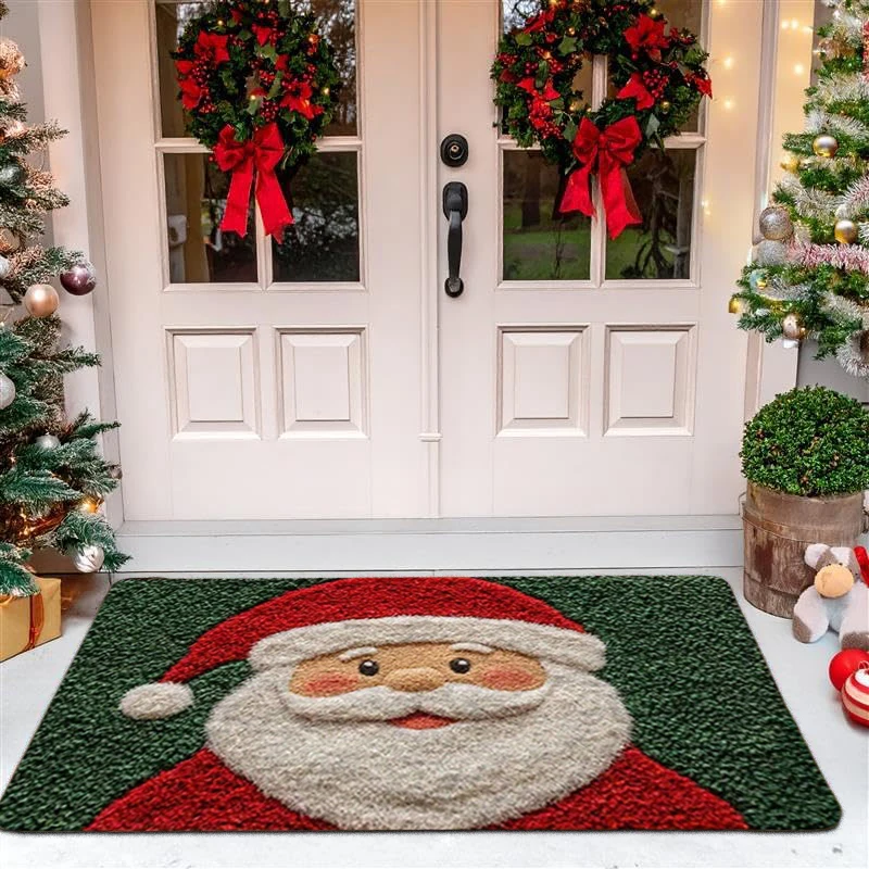 Christmas Door Mat – Santa and Gingerbread Holiday Welcome - Image 5
