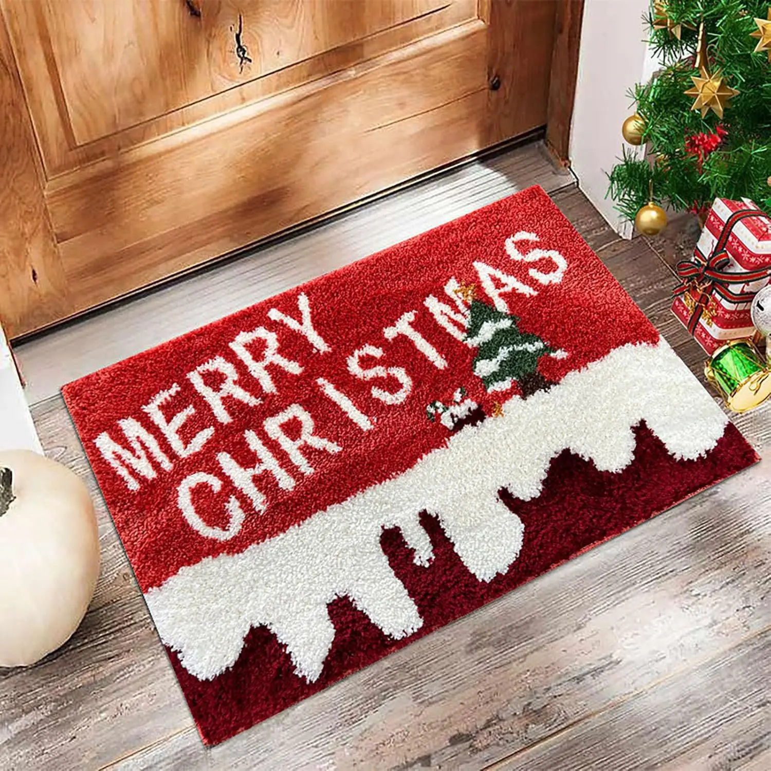 Christmas Door Mat – Santa and Gingerbread Holiday Welcome - Image 8