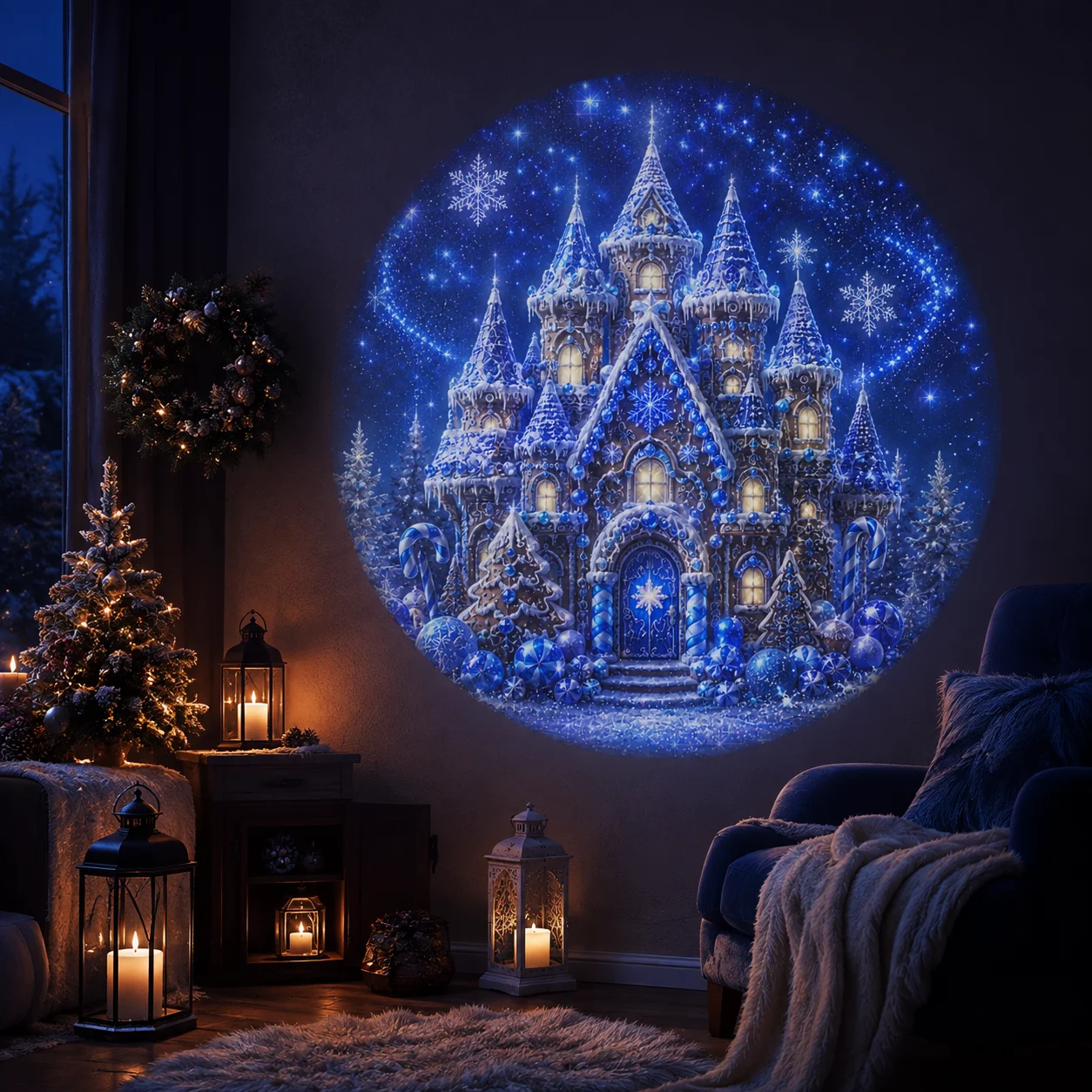 8 Christmas-Themed Projector Lights, USB-Powered Nightlights, Perfect for Creating a Festive Atmosphere in Your Room. - Image 5