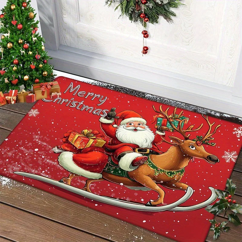 Christmas Door Mat – Santa and Gingerbread Holiday Welcome - Image 10