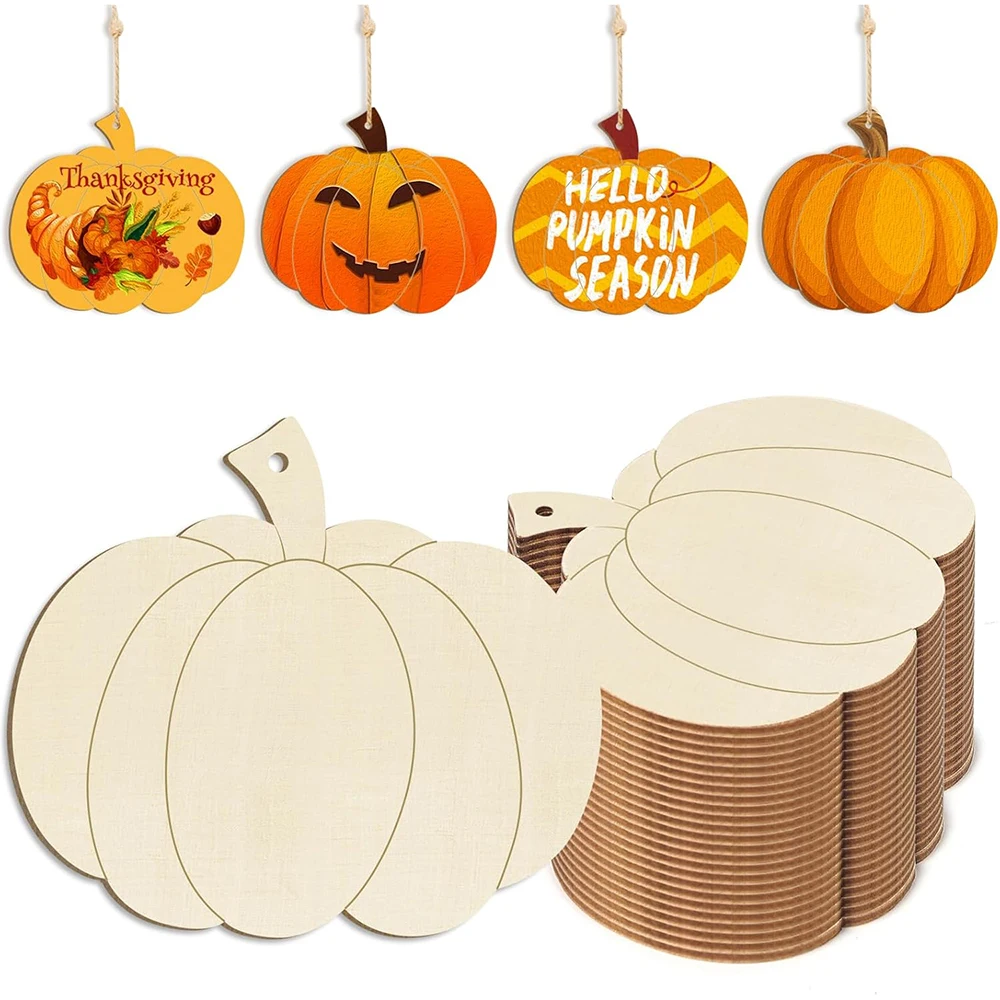 Unfinished Wooden Ornaments, 10-Piece Set – Paintable DIY Craft Blanks - Image 8