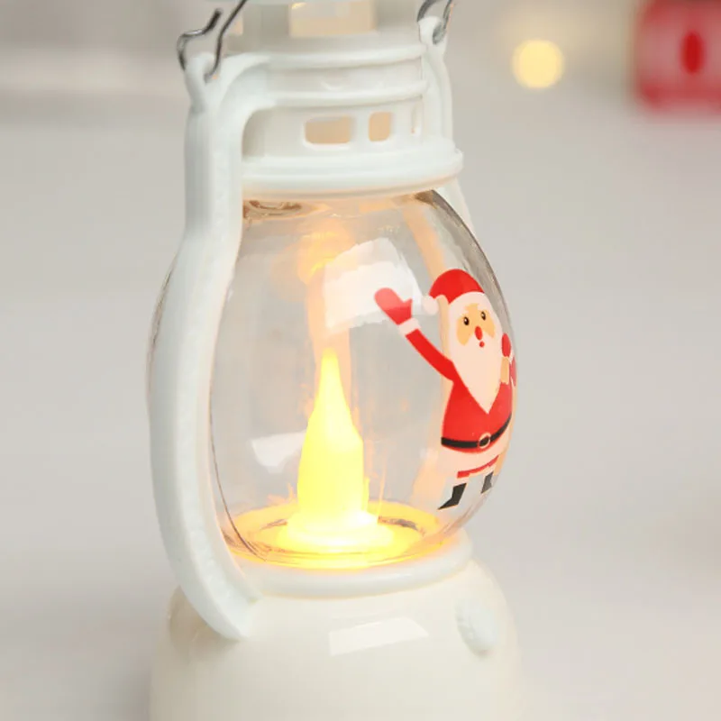 Portable LED Christmas Lantern – Santa & Snowman Battery Night Light - Image 4