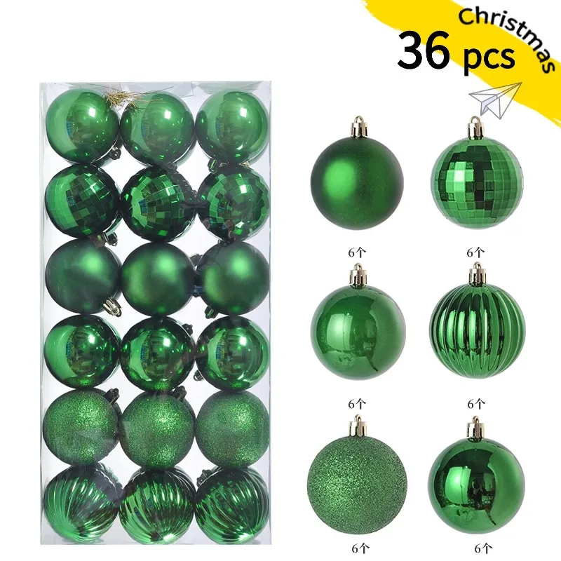 Mini Christmas Ball Ornaments, 24-Piece Set – 1.2 in Tree Baubles - Image 10