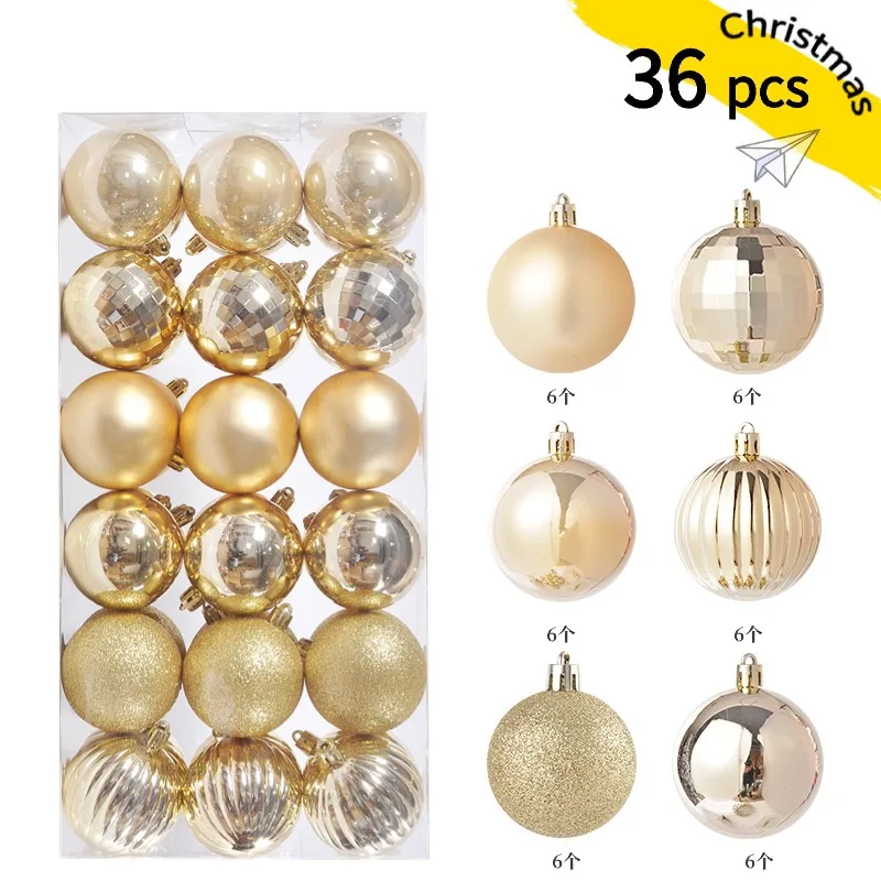 Mini Christmas Ball Ornaments, 24-Piece Set – 1.2 in Tree Baubles - Image 18