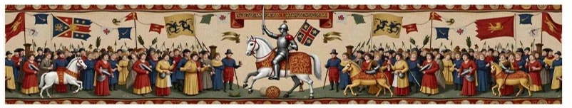 Medieval Knight Christmas Table Runner for Festive Dining - Image 7