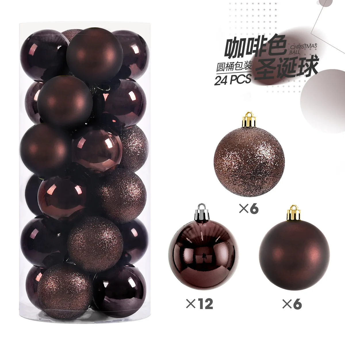Mini Christmas Ball Ornaments, 24-Piece Set – 1.2 in Tree Baubles - Image 23