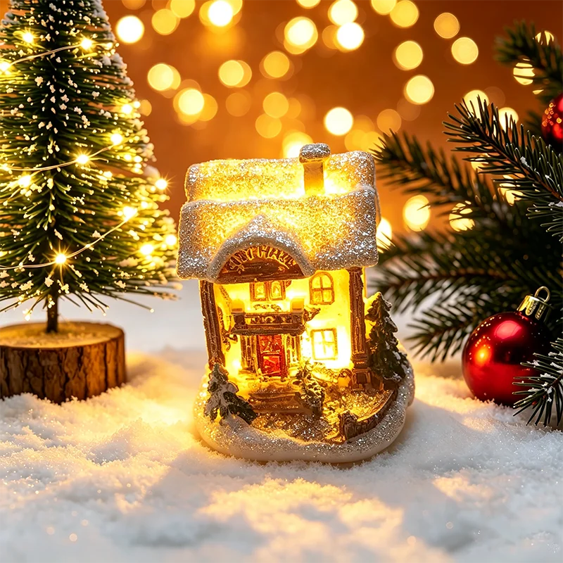 Christmas House Light Decorations For Home Ornaments Kids Xmas Gift New Year 2025 Navidad Decor Bedroom Night Light With Battery - Image 9