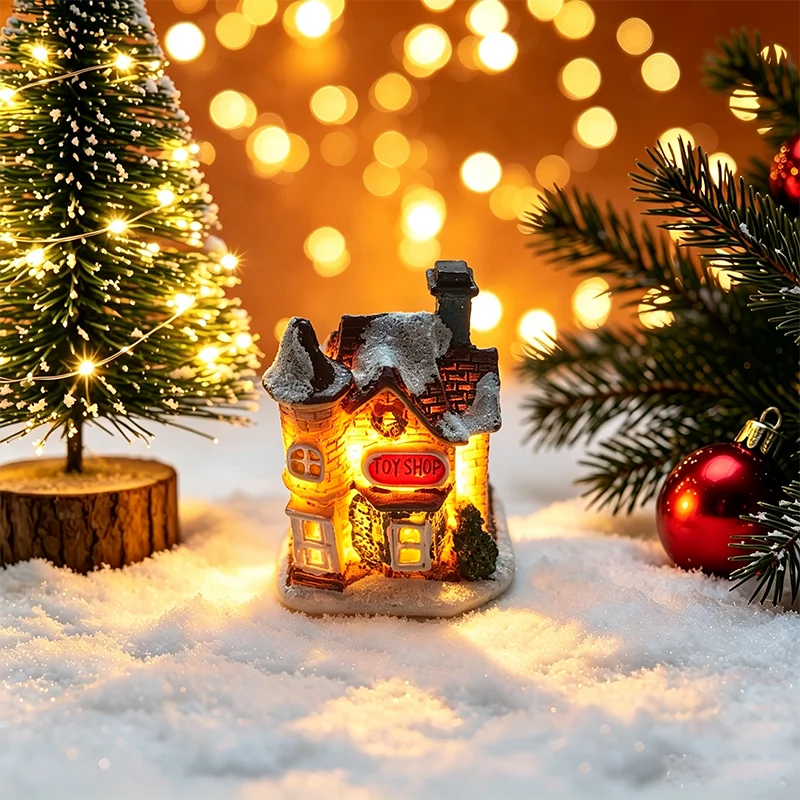 Christmas House Light Decorations For Home Ornaments Kids Xmas Gift New Year 2025 Navidad Decor Bedroom Night Light With Battery - Image 10