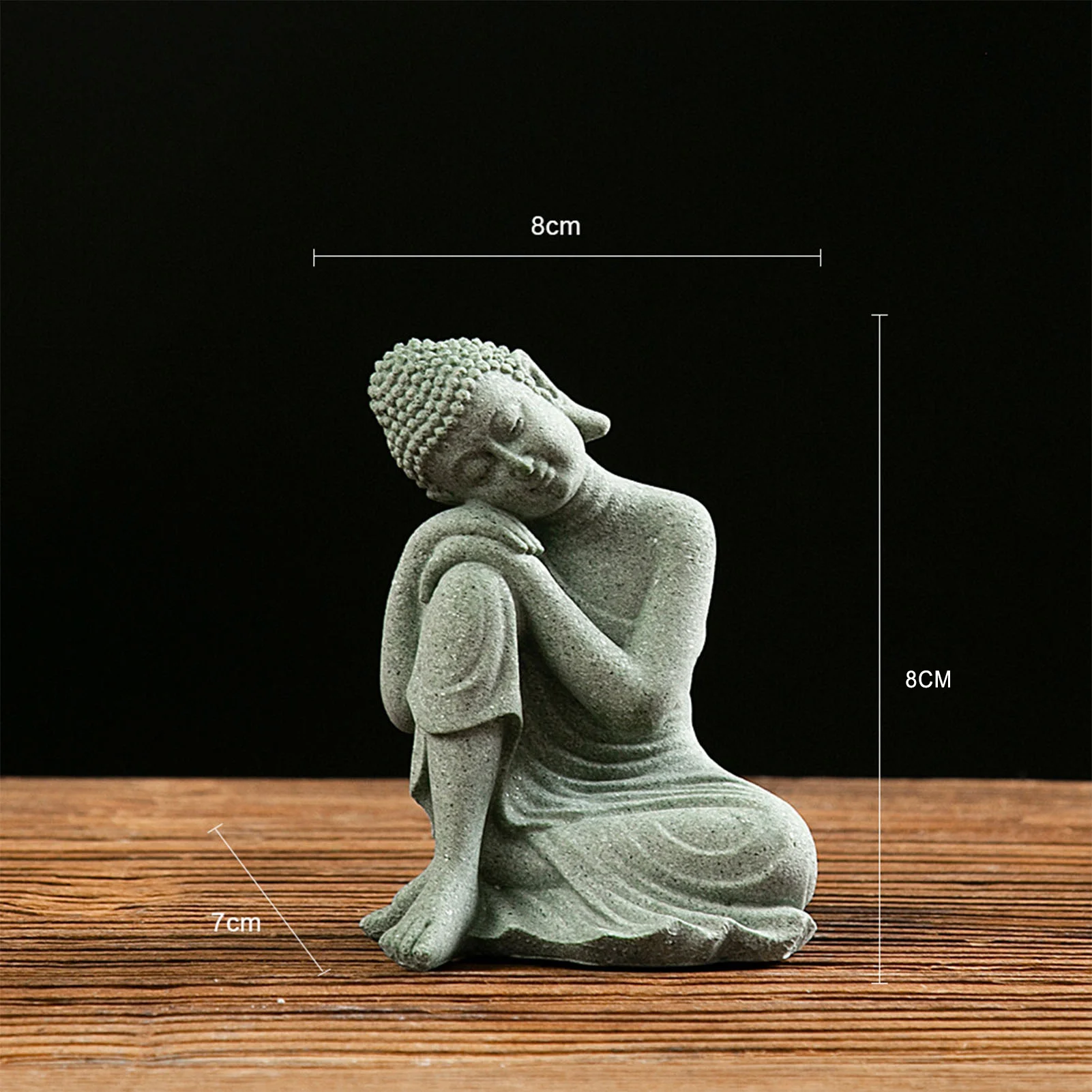 Decorative Stone Buddha Statue – Serene Tabletop Accent - Image 6