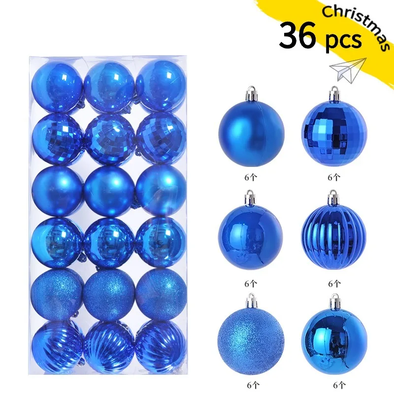 Mini Christmas Ball Ornaments, 24-Piece Set – 1.2 in Tree Baubles - Image 11