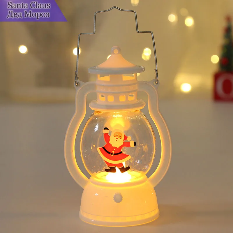 Portable LED Christmas Lantern – Santa & Snowman Battery Night Light - Image 8