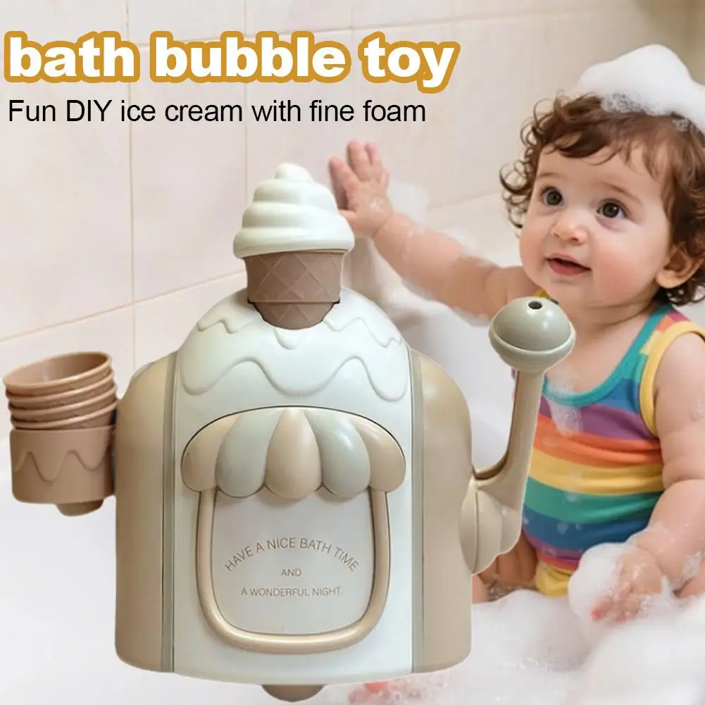 Ice Cream Foam Maker Bath Toy – Imaginative Water Play - Image 3