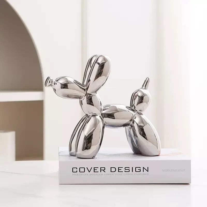 Ceramic Balloon Dog Sculpture – Modern Mini Ornament for Home & Office - Image 7