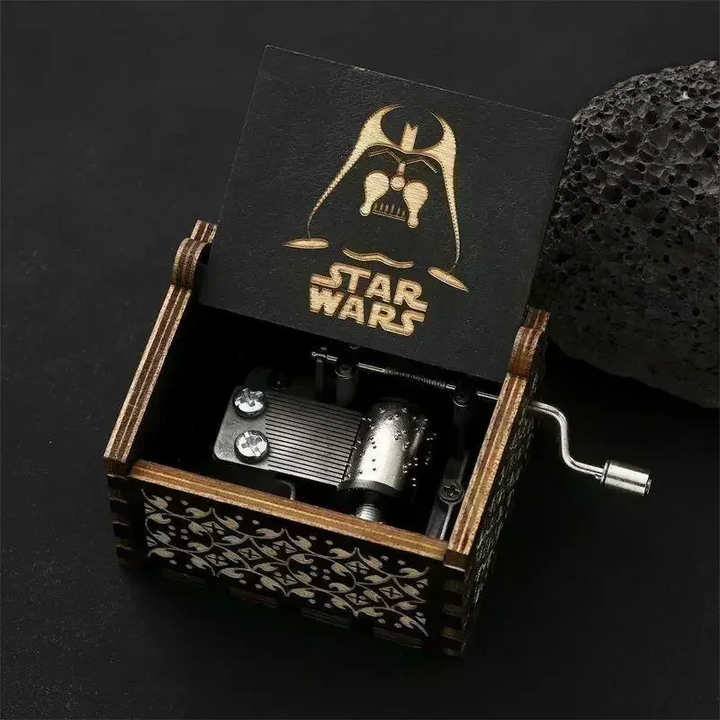 Hand-Cranked Wooden Sci-Fi Music Box – Novelty Collectible Gift - Image 7