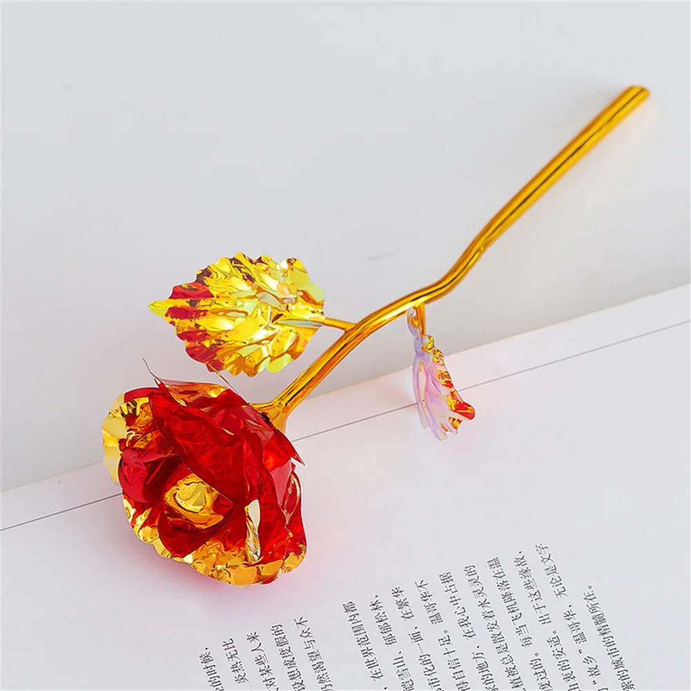 Golden Artificial Rose – Elegant Decorative Gift Flower - Image 5