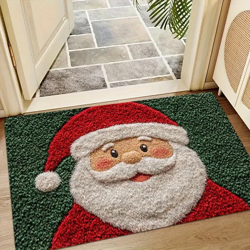 Christmas Door Mat – Santa and Gingerbread Holiday Welcome - Image 12