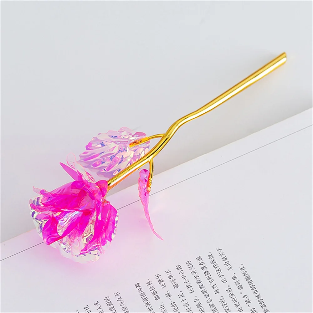 Golden Artificial Rose – Elegant Decorative Gift Flower - Image 4