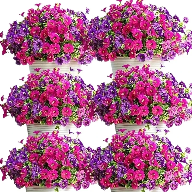 Artificial Flowers Vine Morning Glory Wedding Wreath Home Room Valentine's Decor Outdoor Yard Pretty Hanging Arch DIY Gift Props - Image 2