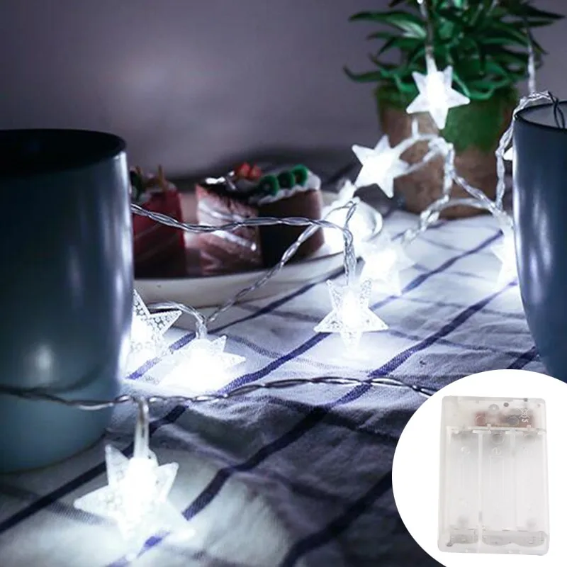 LED Star Fairy Lights Outdoor Chain Lights Garland Bulb String Lights Party Home Wedding Terrace Garden Christmas Decoration - Image 9