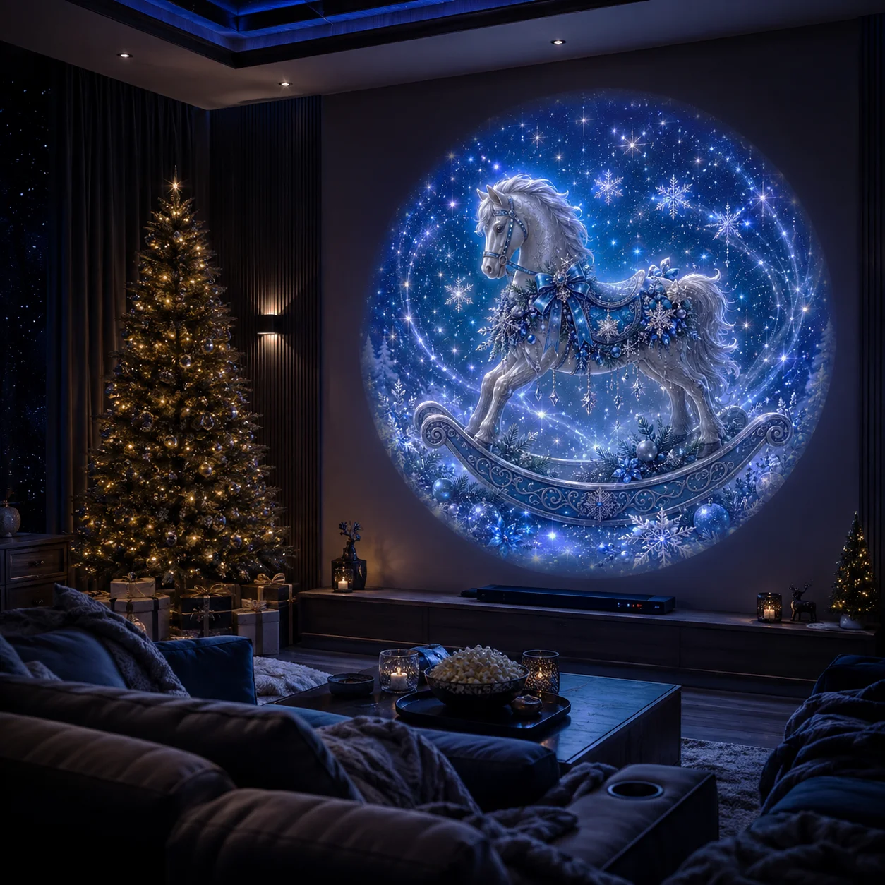 8 Christmas-Themed Projector Lights, USB-Powered Nightlights, Perfect for Creating a Festive Atmosphere in Your Room. - Image 4